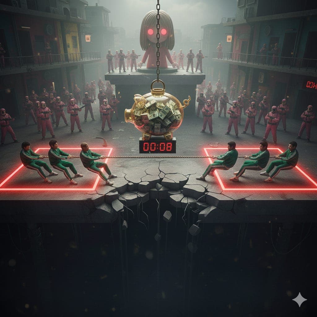 The Kafkaesque Squid Game is back and feels like a manifestation of Reinforcement Learning technique GRPO in action?